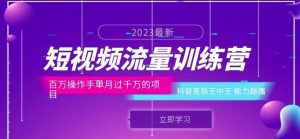 短视频流量训练营:百万操作手单月过千万的项目:抖音变现王中王能力超强-风淘社