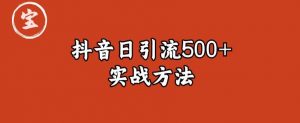 宝哥抖音直播引流私域的6个方法，日引流500+-风淘社