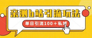 亲测b站引流玩法，单日引流100+私域，简单粗暴，超适合新手小白-风淘社