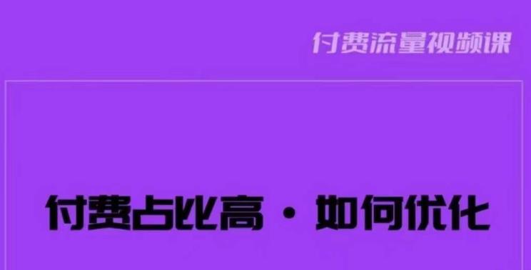 波波-付费占比高，如何优化？只讲方法，不说废话，高效解决问题！-风淘社