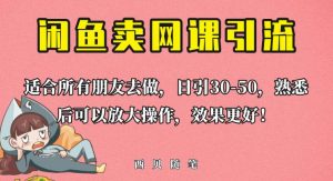 外面这份课卖698,闲鱼卖网课引流创业粉,新手也可日引50+流量【揭秘】-风淘社