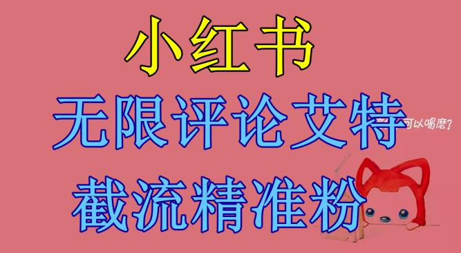 小红书无限评论艾特截流精准粉（软件+教程）-风淘社