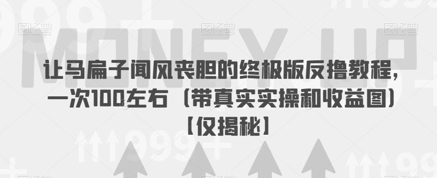 让马扁子闻风丧胆的终极版反撸教程,一次100左右(带真实实操和收益图)【仅揭秘】-风淘社
