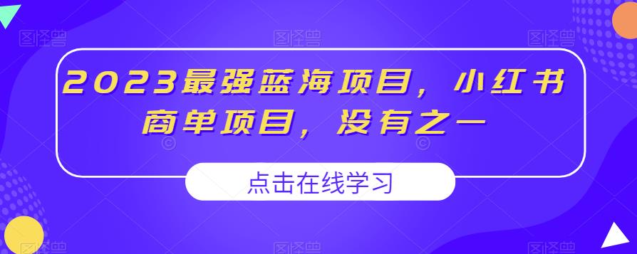 2023最强蓝海项目,小红书商单项目,没有之一【揭秘】-风淘社