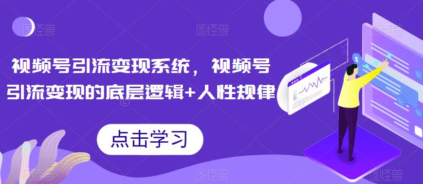 视频号引流变现系统,视频号引流变现的底层逻辑+人性规律-风淘社