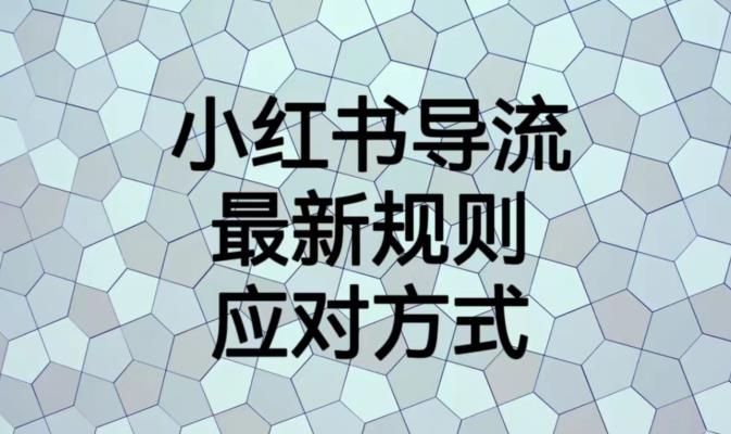 小红书导流最新规则应对方式【揭秘】-风淘社