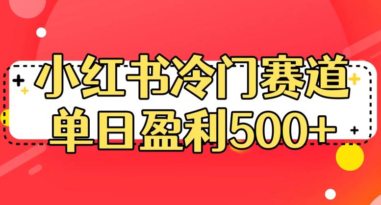 小红书冷门赛道,单日盈利500+【揭秘】-风淘社