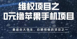 维权项目之0元撸苹果手机项目，最适合大学生、白嫖党做的项目之一【揭秘】-风淘社