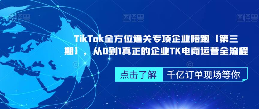 ‎TikTok全方位通关专项企业陪跑【第三期】，从0到1真正的企业TK电商运营全流程-风淘社