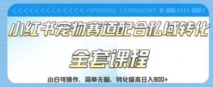 实测日入800的项目小红书宠物赛道配合私域转化玩法,适合新手小白操作,简单无脑【揭秘】-风淘社
