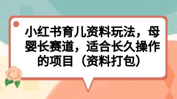 小红书育儿资料玩法，母婴长赛道，适合长久操作的项目（资料打包）【揭秘】-风淘社