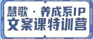 养成系IP文案课特训营,文案心法的天花板,打造养成系IP文案力,洞悉人性营销,让客户追着你收钱-风淘社