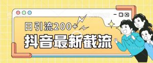 抖音截流最新玩法,只需要改下头像姓名签名即可,日引流200+【揭秘】-风淘社