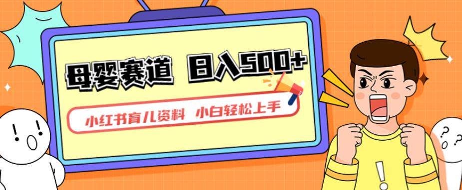 小红书育儿资料,一部手机可操作,多种变现方式,日入500+,私域变现,长期可持续项目【揭秘】-风淘社