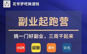 花爷副业起跑营·第4期,挑一门好副业,三周干起来-风淘社
