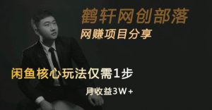 闲鱼核心玩法不卖货也能1年变现20W,玩法简单-风淘社