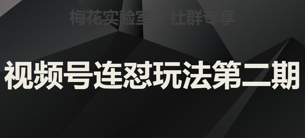 梅花实验室社群视频号连怼玩法第二期，实操讲解全部过程-风淘社