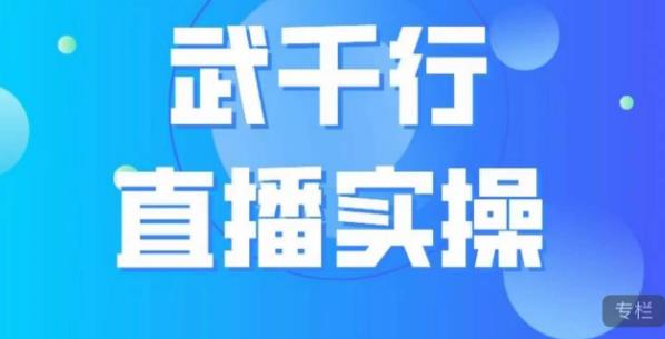 武千行直播实操课,账号定位、带货账号搭建、选品等-风淘社