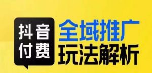 抖音付费全域推广玩法解析，抓住平台红利，小付费撬动大流量-风淘社