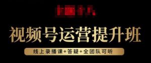 视频号运营提升班:视频号起号逻辑,视频号选品技巧及带货-风淘社