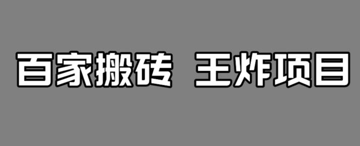 百家最新搬运玩法,单号月入5000+【揭秘】-风淘社