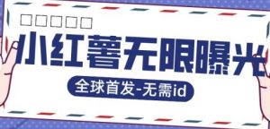 全球首发-小红薯无需id无限曝光术-比苹果15更香的技术-风淘社