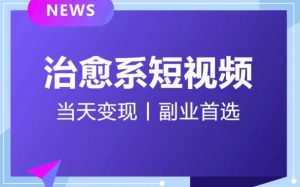 日引流500+的治愈系短视频,当天变现,小白月入过万首-风淘社