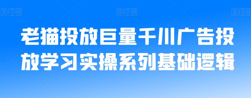 老猫投放巨量千川广告投放学习实操系列基础逻辑-风淘社