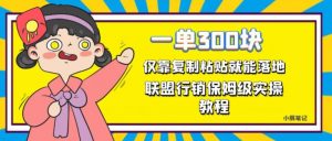 一单轻松300元,仅靠复制粘贴,每天操作一个小时,联盟行销保姆级出单教程,正规长久稳定副业【揭秘】-风淘社