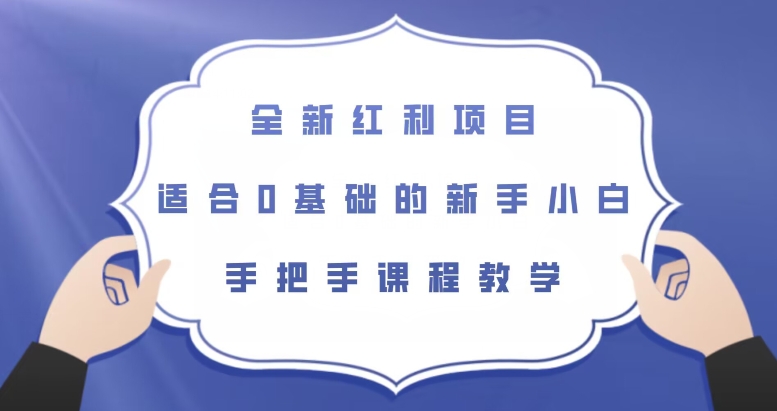 全新红利项目，适合0基础的新手小白，手把手课程教学【揭秘】-风淘社