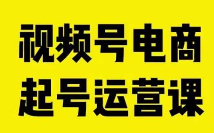 视频号电商起号运营课,教新人如何自然流起号,助力商家0-1突破-风淘社