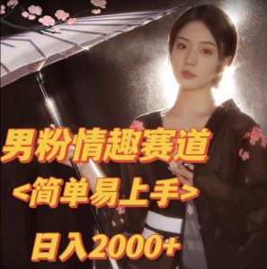 全网网首发!日入2000+最新版本男粉情趣私欲变现项目【揭秘】-风淘社