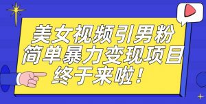 价值3980的男粉暴力引流变现项目,一部手机简单操作,新手小白轻松上手,每日收益500+【揭秘】-风淘社