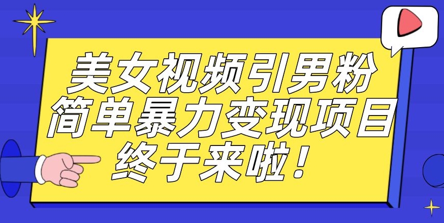 价值3980的男粉暴力引流变现项目,一部手机简单操作,新手小白轻松上手,每日收益500+【揭秘】-风淘社