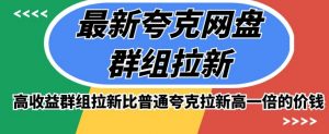 最新夸克网盘群组拉新,高收益群组拉新比普通夸克拉新高一倍的价钱-风淘社