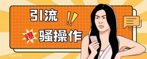 最新引流骚操作，单账号日引50-100，简单粗暴，适合于小白各行各业都可以进行操作，精准粉丝加到爆-风淘社