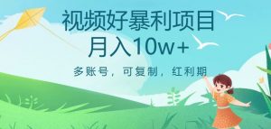 视频号暴利项目，多账号，可复制，红利期，月入10w+【揭秘】-风淘社
