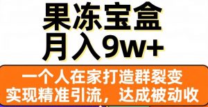 果冻宝盒，一个人在家打造群裂变，实现精准引流，达成被动收入，月入9w+-风淘社