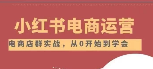 小红书店铺运营从小白到大神2.0,从入门到精通-风淘社