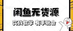 新手必看！实战闲鱼教程，看完有手就会做闲鱼无货源！【揭秘】-风淘社