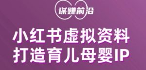 小红书虚拟资料项目，打造育儿母婴IP，多种变现方式-风淘社