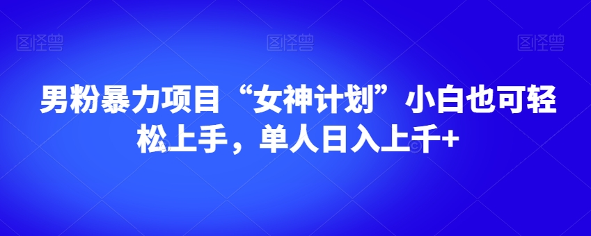 男粉暴力项目“女神计划”小白也可轻松上手,单人日入上千+【揭秘】-风淘社