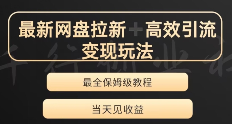 最新最全夸克网盘拉新变现玩法，多种裂变，举一反三变现玩法【揭秘】-风淘社