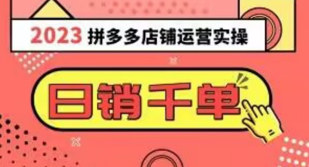 2023拼多多运营实操,每天30分钟日销1000+,爆款选品技巧大全(10节课)-风淘社