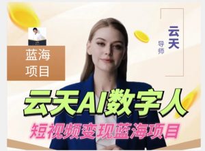 云天AI数字人短视频项目，门槛低，适合各类人群【1117更新】-风淘社