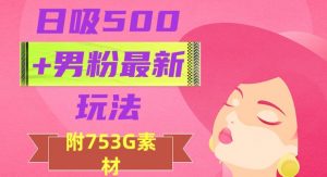 日吸500+男粉最新玩法,从作品制作到如何引流及后端变现,保姆级教程【揭秘】-风淘社