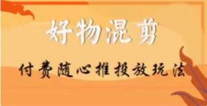 【万三】好物混剪付费随心推投放玩法,随心投放小课抖音教程-风淘社