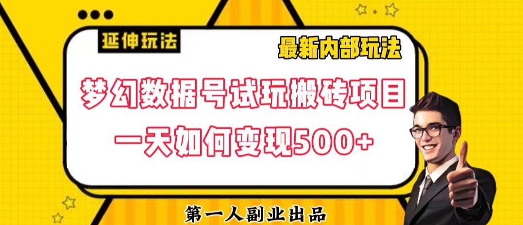 数据号回归玩法游戏试玩搬砖项目再创日入500+【揭秘】-风淘社