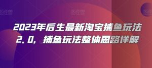 2023年后生最新淘宝捕鱼玩法2.0，捕鱼玩法整体思路详解-风淘社