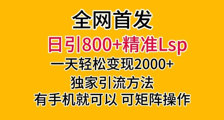 全网首发!日引800+精准老色批,一天变现2000+,独家引流方法,可矩阵操作【揭秘】-风淘社